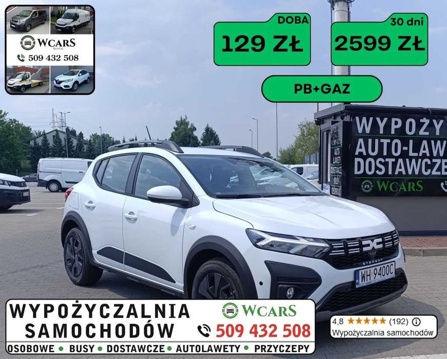 Wynajem samochodu auta osobowe wypożyczalnia LPG GAZ auta bez kaucji