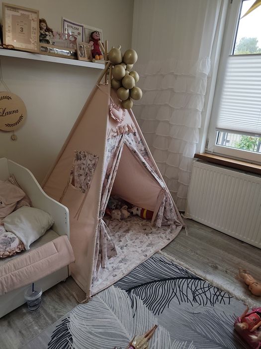 Namiot tipi różowy dla dziewczynki