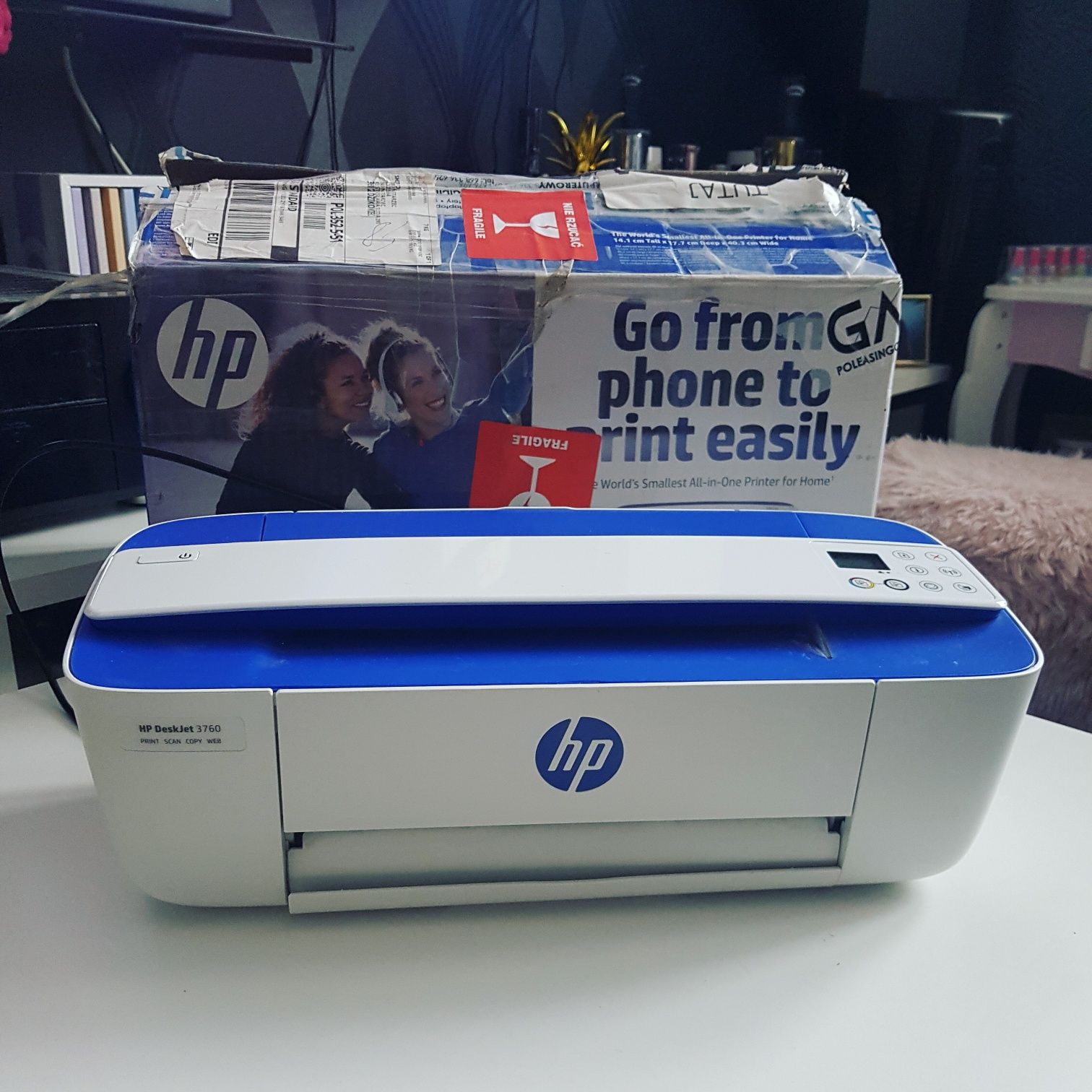 Urządzenie wielofunkcyjne drukarka HP DeskJet 3760