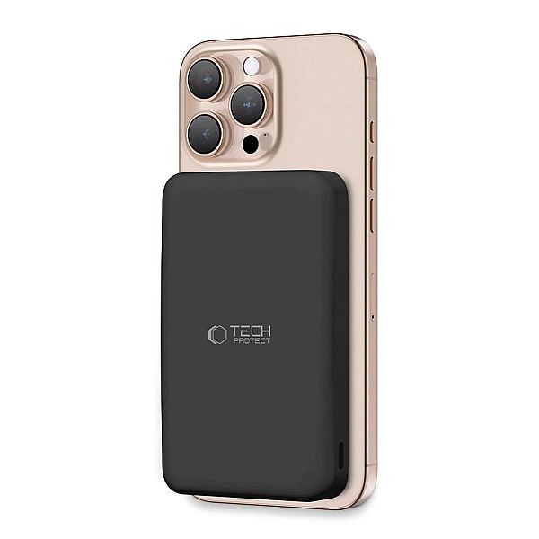 Powerbank Tech-Protect PB24 LifeMag QI2 MagSafe 10000 mAh - czarny