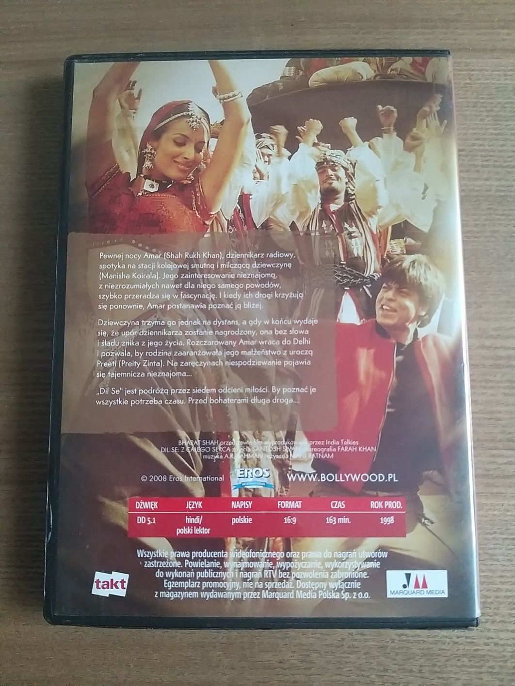 Film DVD Bollywood Dil se - Z całego serca