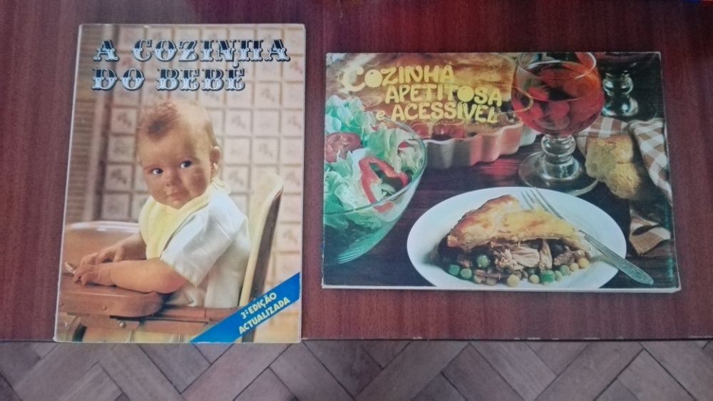 Livros Culinária vintage com portes