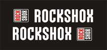 ROCK SHOX 138-2 R białe naklejka na amortyzator