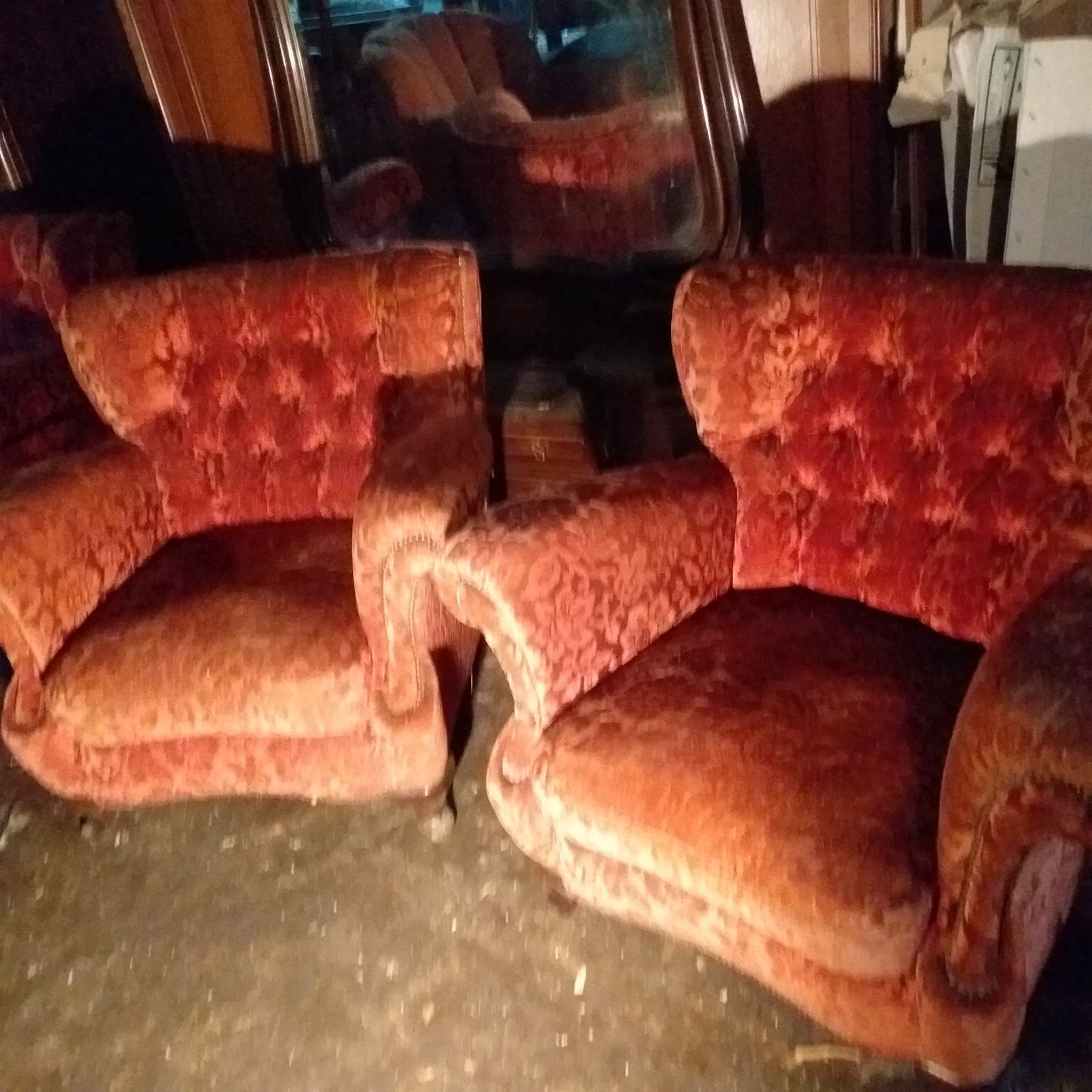Terno de sofas antigo