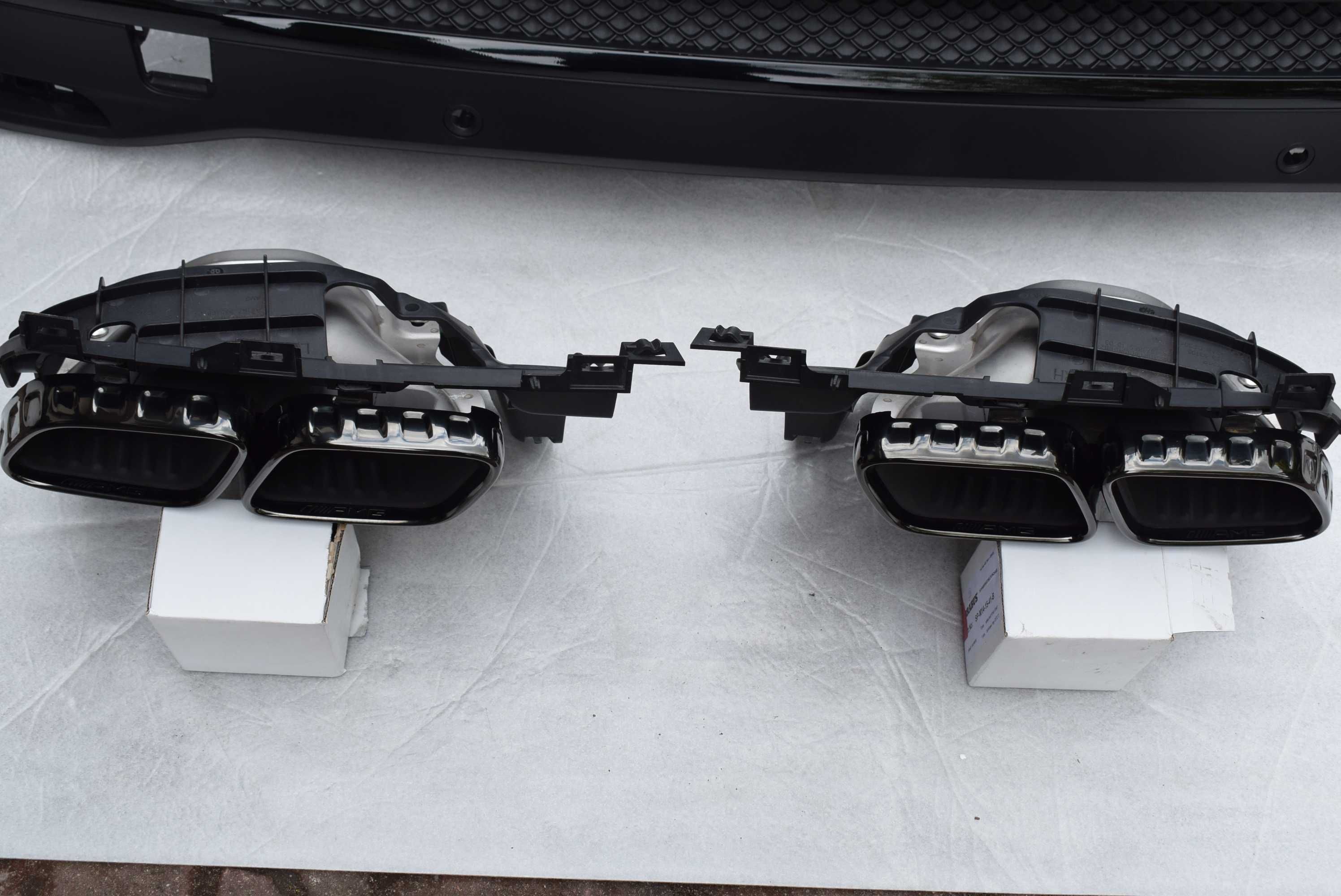 Mercedes GLS 63 167 dyfuzor tył przód końcówki wydechu czarne oryginał