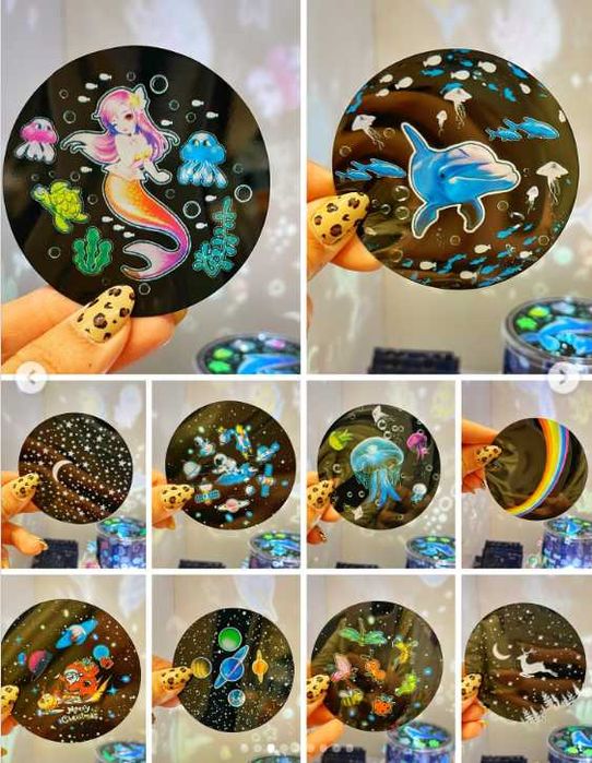 Проектор нічник USB + Пульт 21 слайд світильник зі змінними картинками