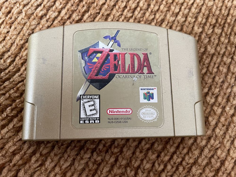 Zelda Ocarina of Time - zlota, limitowana kolekcja Nintendo 64 USA