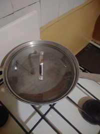 Сковородка из неподгорающей нержавеющей стали + крышка Lessner