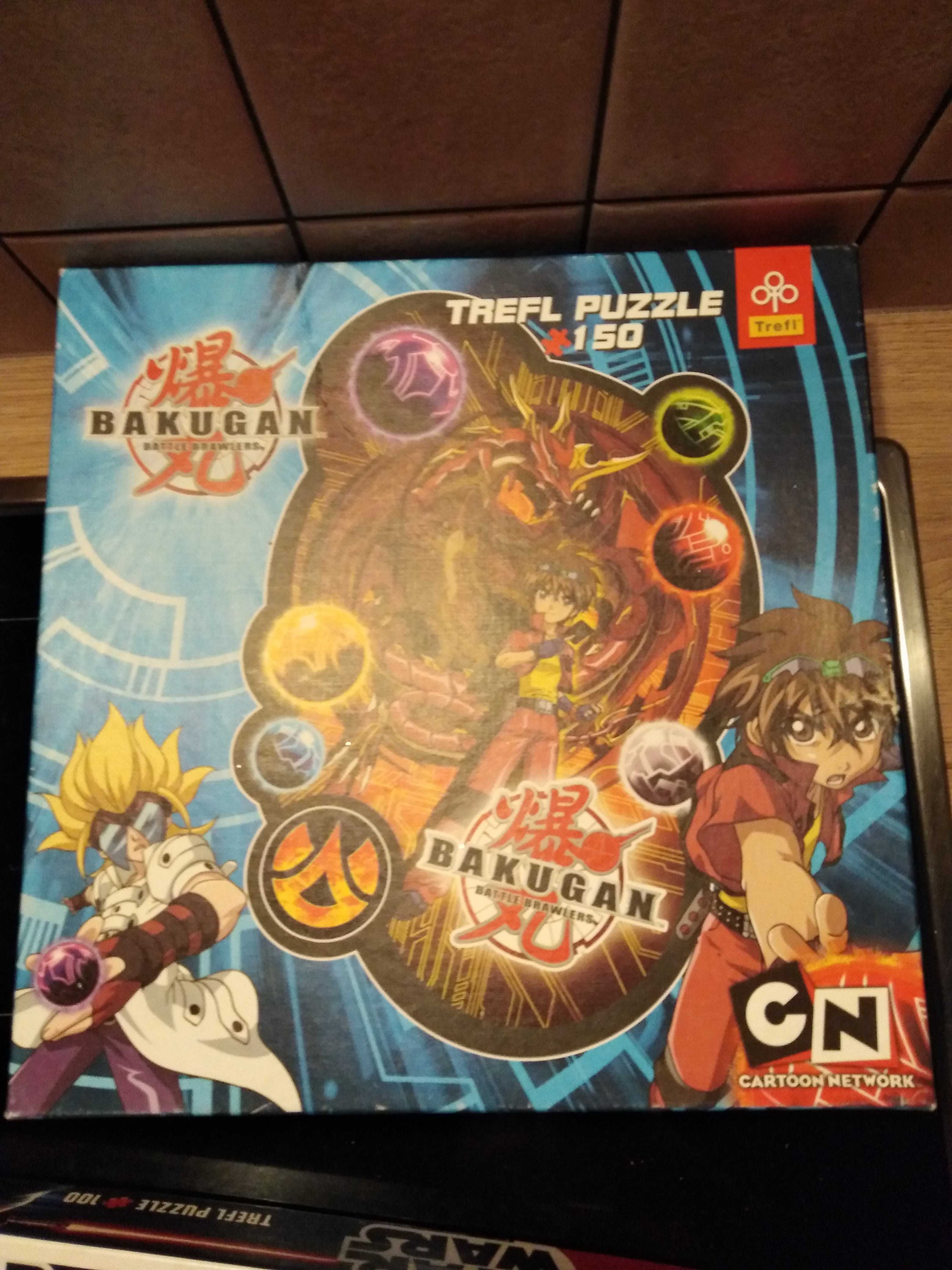 puzzle Bakugan 150 el. Stan puzzli bdb, stan pudełka dobry