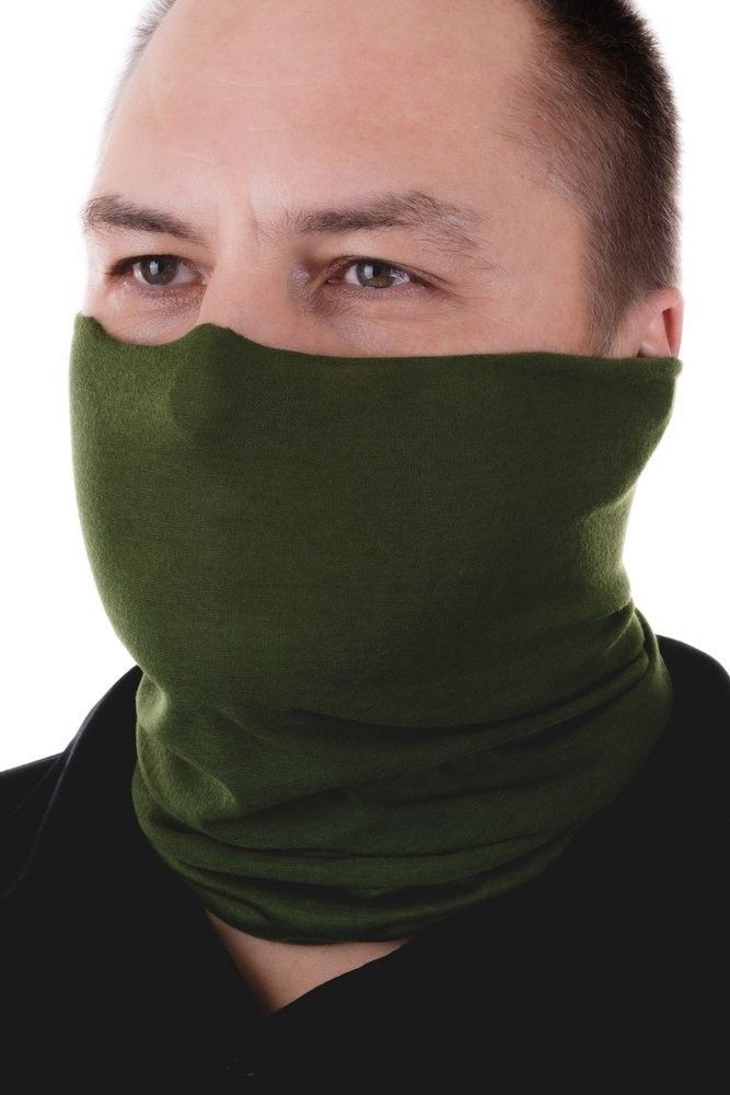 komin, chusta z gładkiej tkaniny rovicky