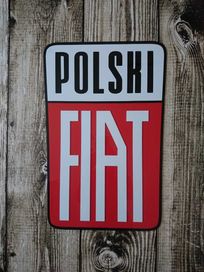 Logo szyld emblemat Polski Fiat do garażu pokoju na ścianę