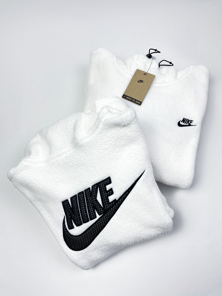 Оригінал! Худі Nike Sherpa біле (L) Нове з бірками!