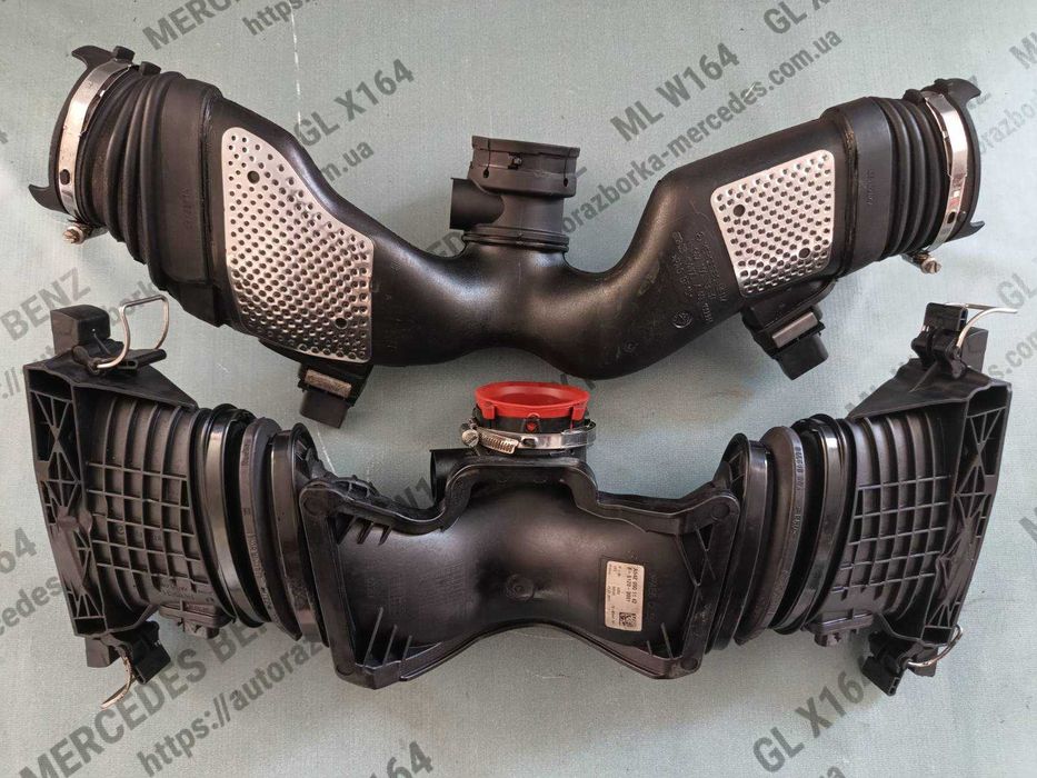 Патрубок турбіни Мерседес 3.0 диз ОМ 642 розходомір чайка бабочка