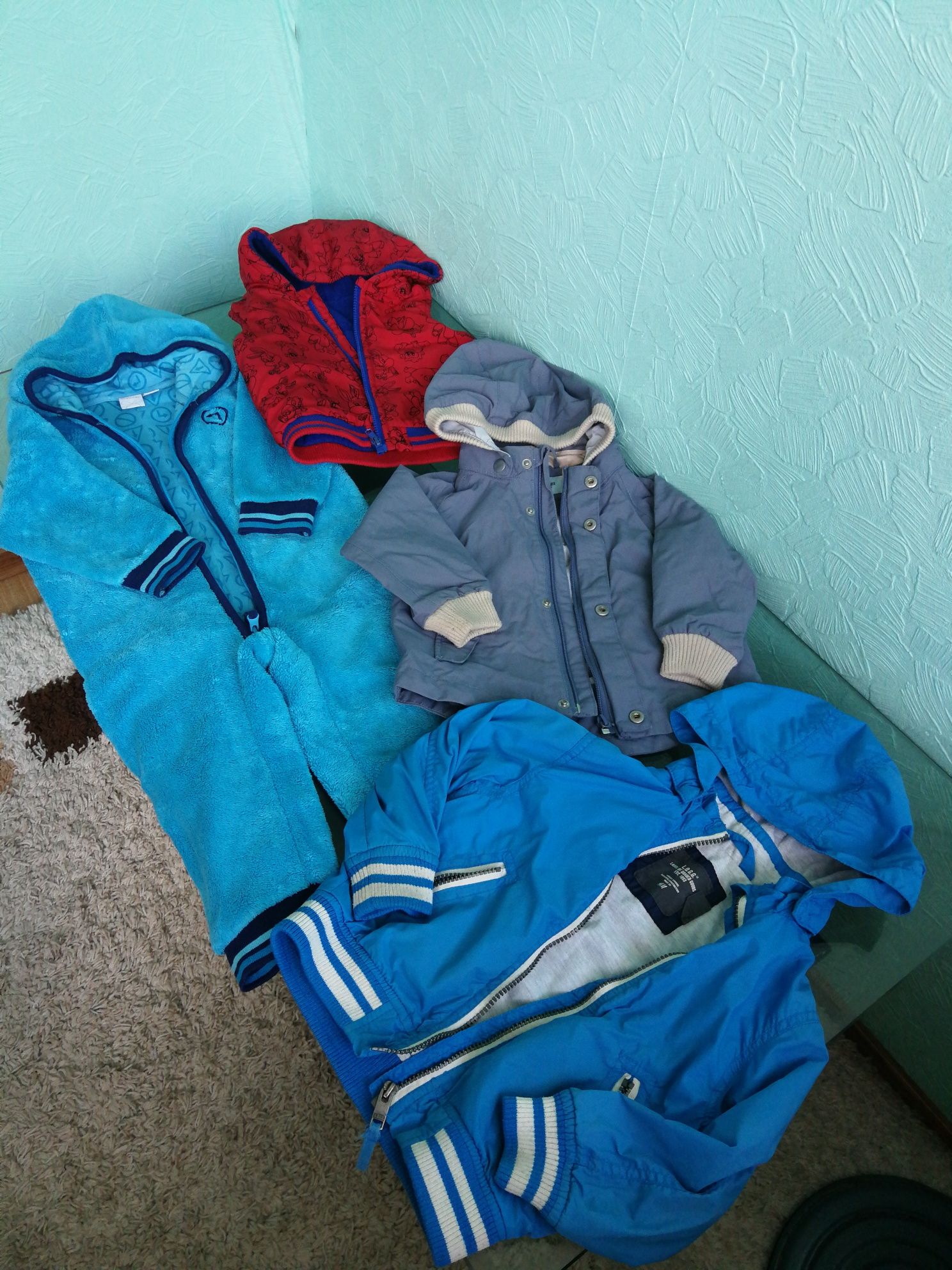 Куртки, вітровка, жилетка демісезонна для хлопчика 12-18 місяців