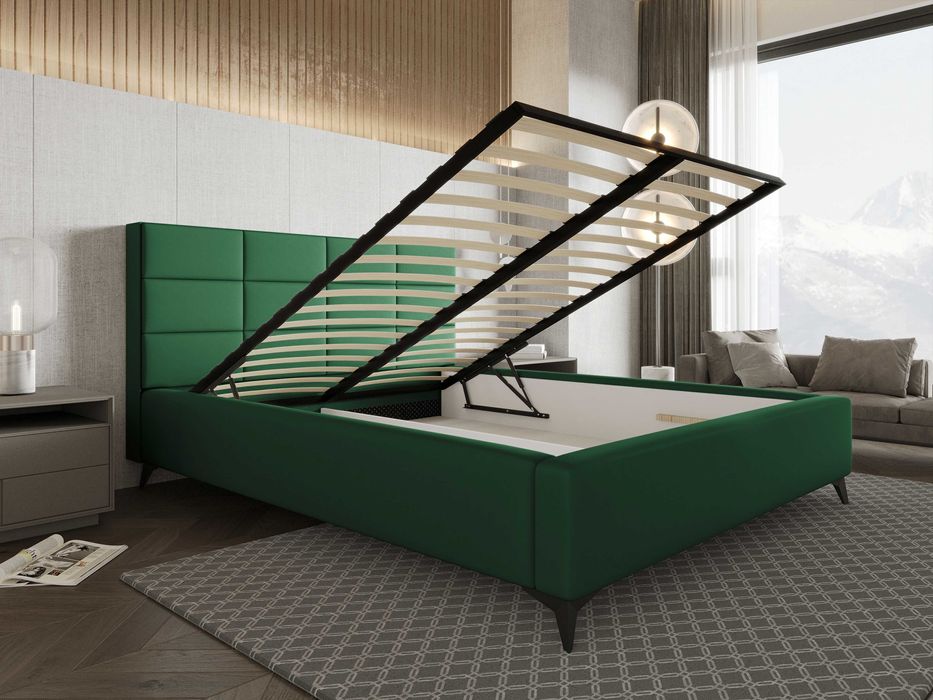 Łóżko tapicerowane do sypialni z POJEMNIKIEM różne wymiary i kolory