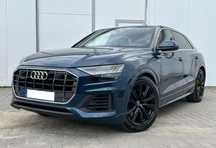 Audi Q8 55TFSI SalonPL Sline bezwypadkowy HD Matrix aktywny tempomat FV23%