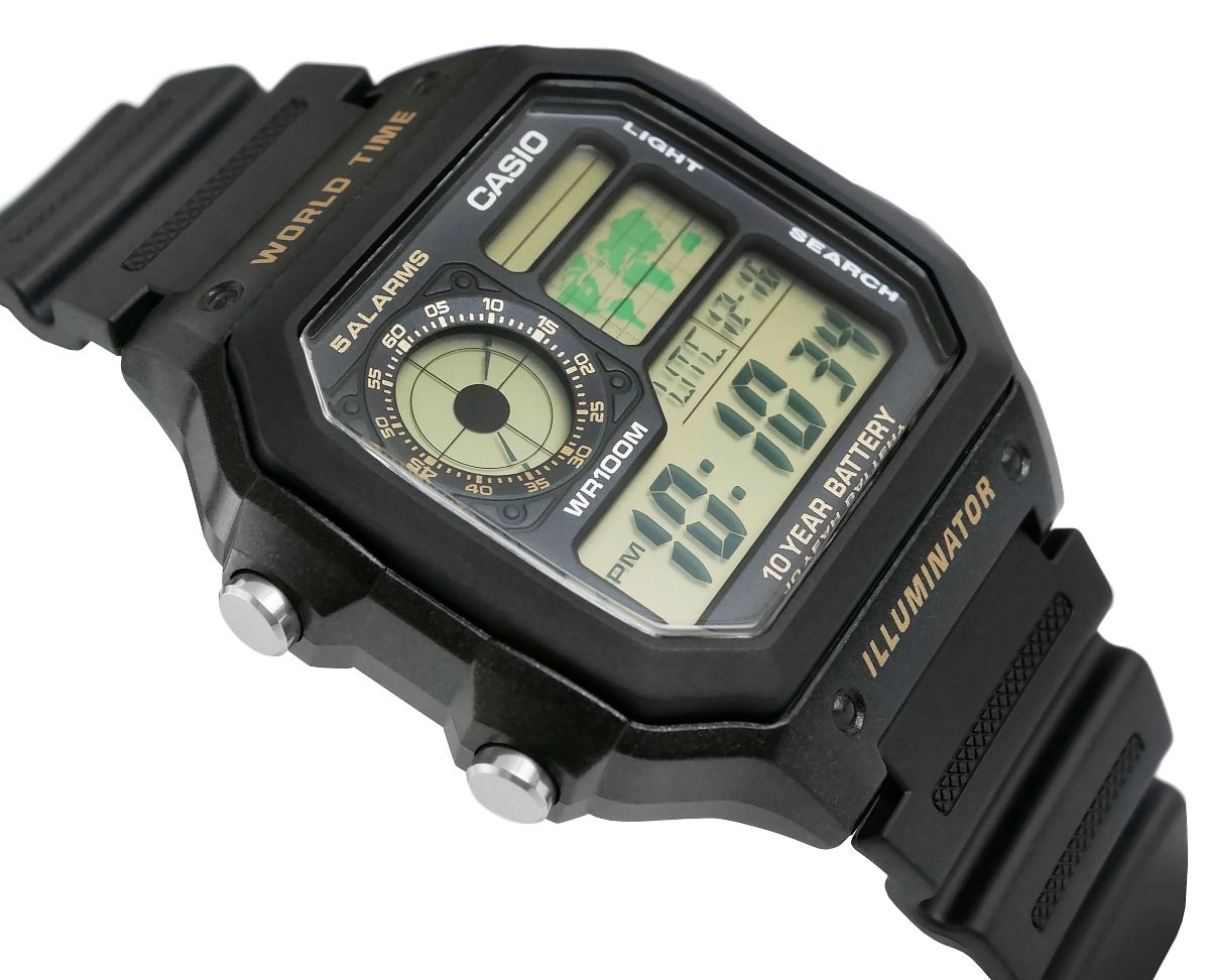zegarek męski casio ae-1200wh-1bvdf + box