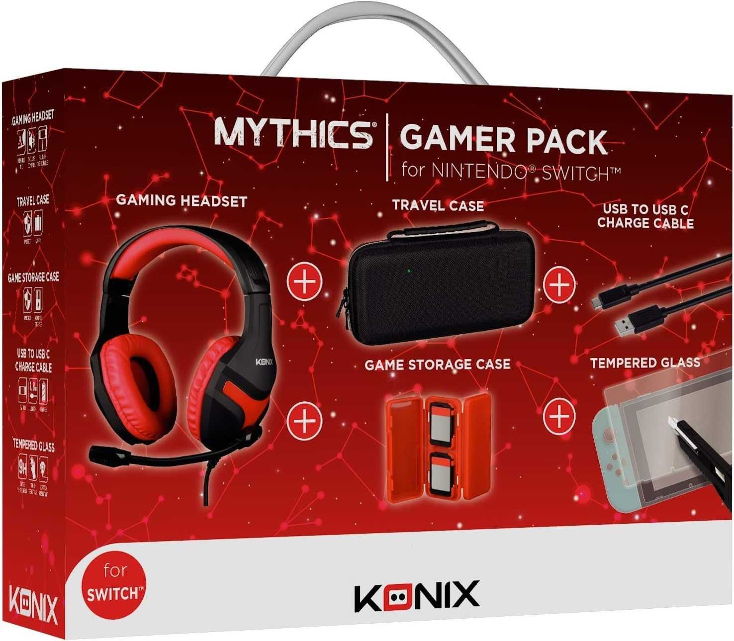 Konix Mythics Zestaw akcesoriów do gier dla Nintendo Switch