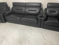 Komplet sofa kanapa fotel fotele kler skóra
