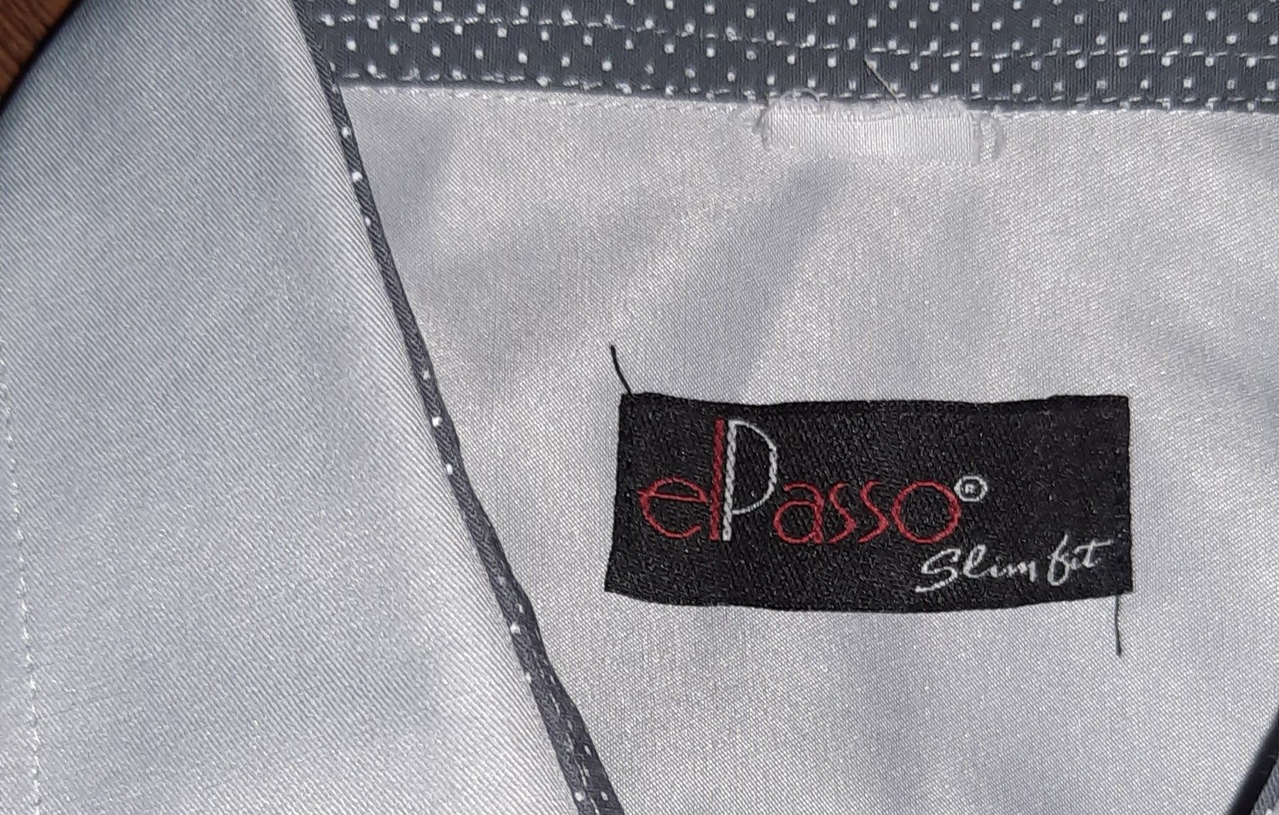 Kosxula meska Elpasso,slim M,szara z połyskiem