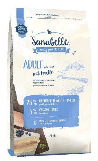 Karma dla dorosłych kotów od 12 miesiąca życia - Sanabelle Pstrąg 2kg