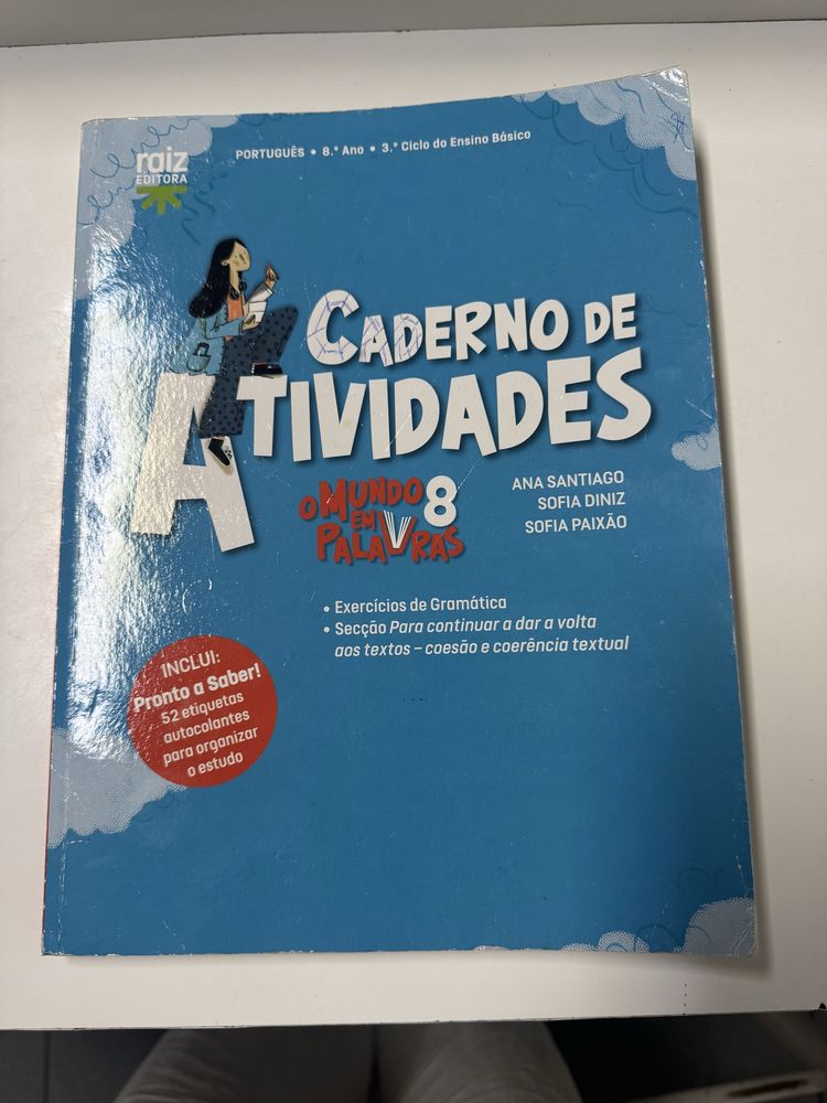 Cadernos de actividades 8 ano