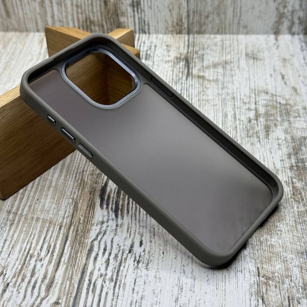 Чехол ударостойкий Matt Bezel на iPhone 15 Pro/ 15 Pro Max