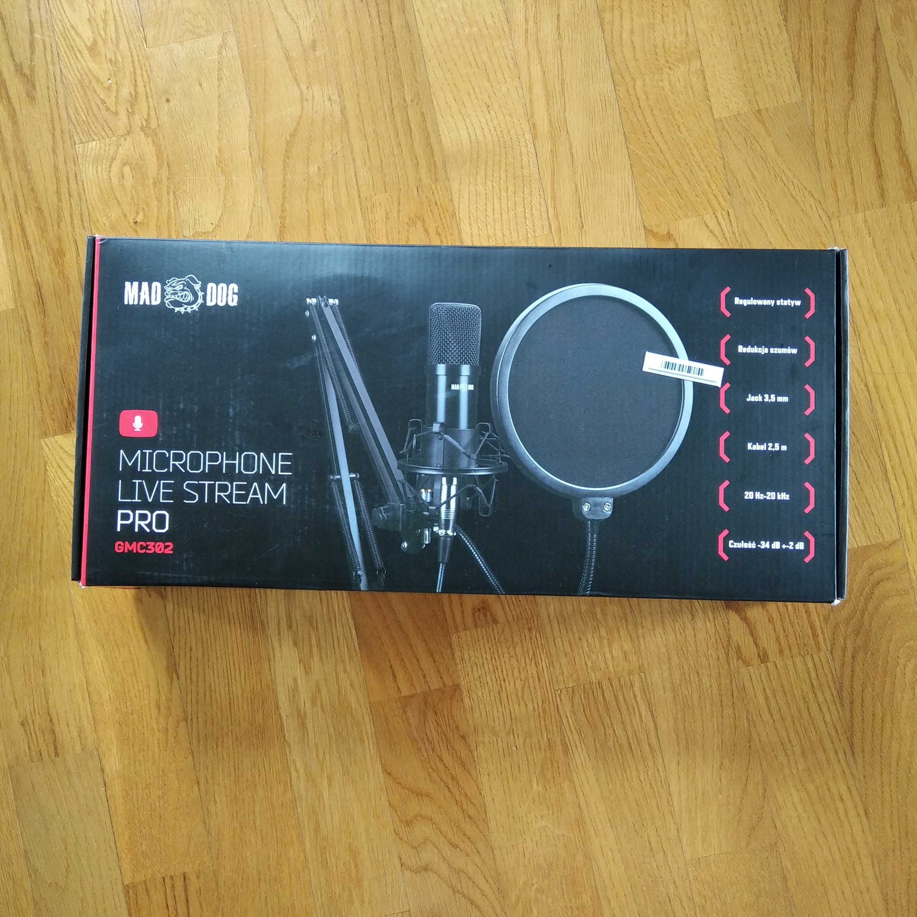 Mikrofon streamingowy live stream pro GMC302