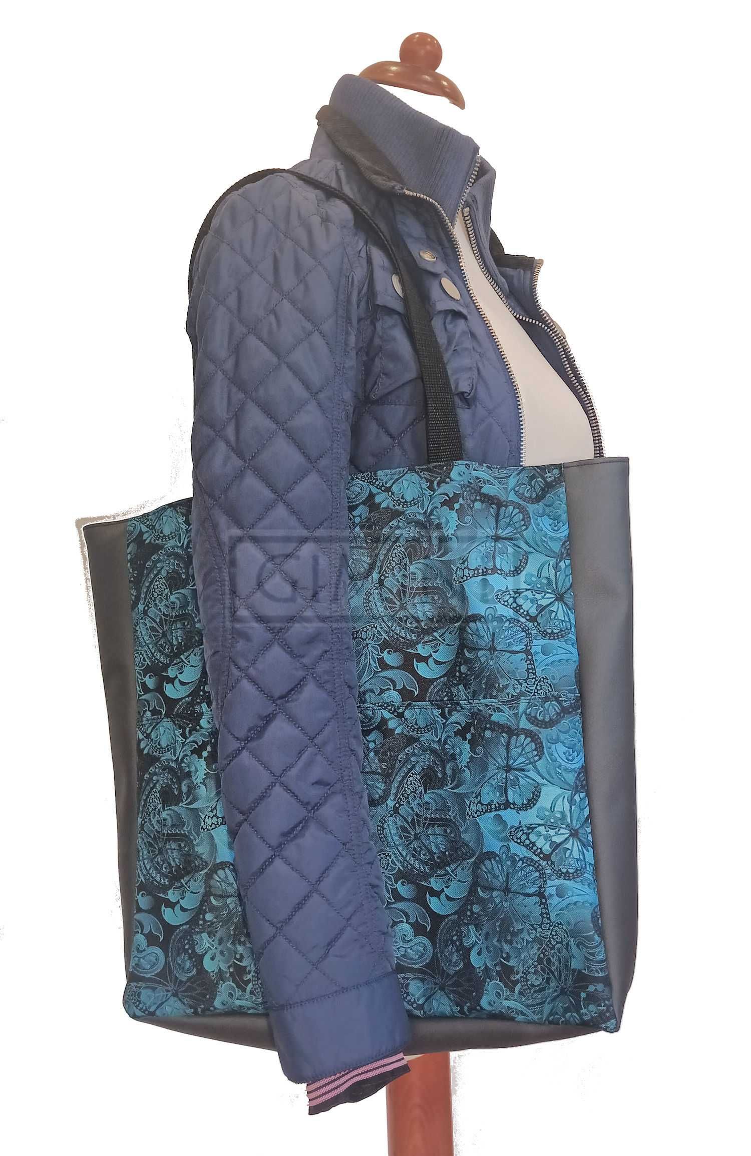 Torebka GIMINI shopper, torebka na zakupy, torba damska W MOTYLE z EKO