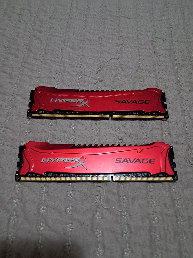 Kingston Hyper Savage Red edition 8+8 gb Ddr3 1600 mhz Originais