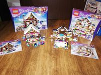 Lego friends 41322 lodowisko w zimowym kurorcie 41323 domek górski