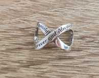 Charm's znak nieskończoności rodzina S925 zawieszka