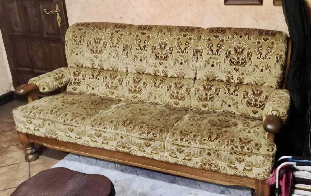 Komplet wypoczynkowy sofa fotel 3 + 2 + 1 niemieckie / holenderskie