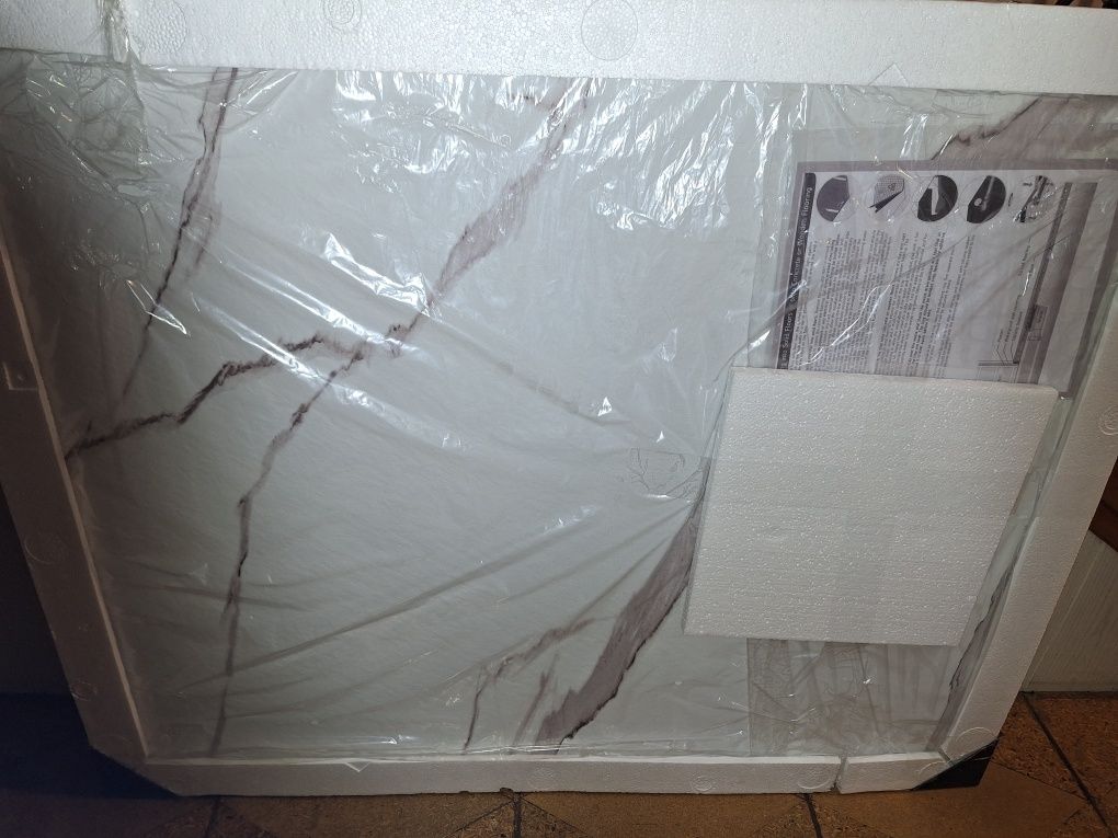 Brodzik Prysznicowy Magnum Carrara White Marmur 80 x 100 cm