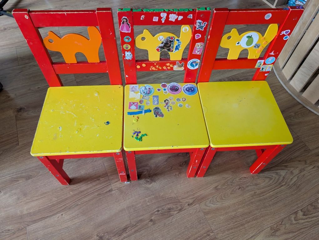 Stolik i krzesełka Ikea kritter