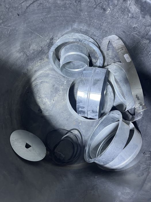 Redukcja wentylacja rekuperacja 150 trójnik rura spiro ocynk kolano