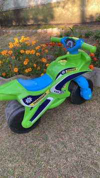 Детский полицейский мотоцикл -велобег с сиреной