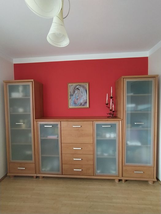 Zestaw mebli BRW Syriusz stół krzesła komoda witryna regał