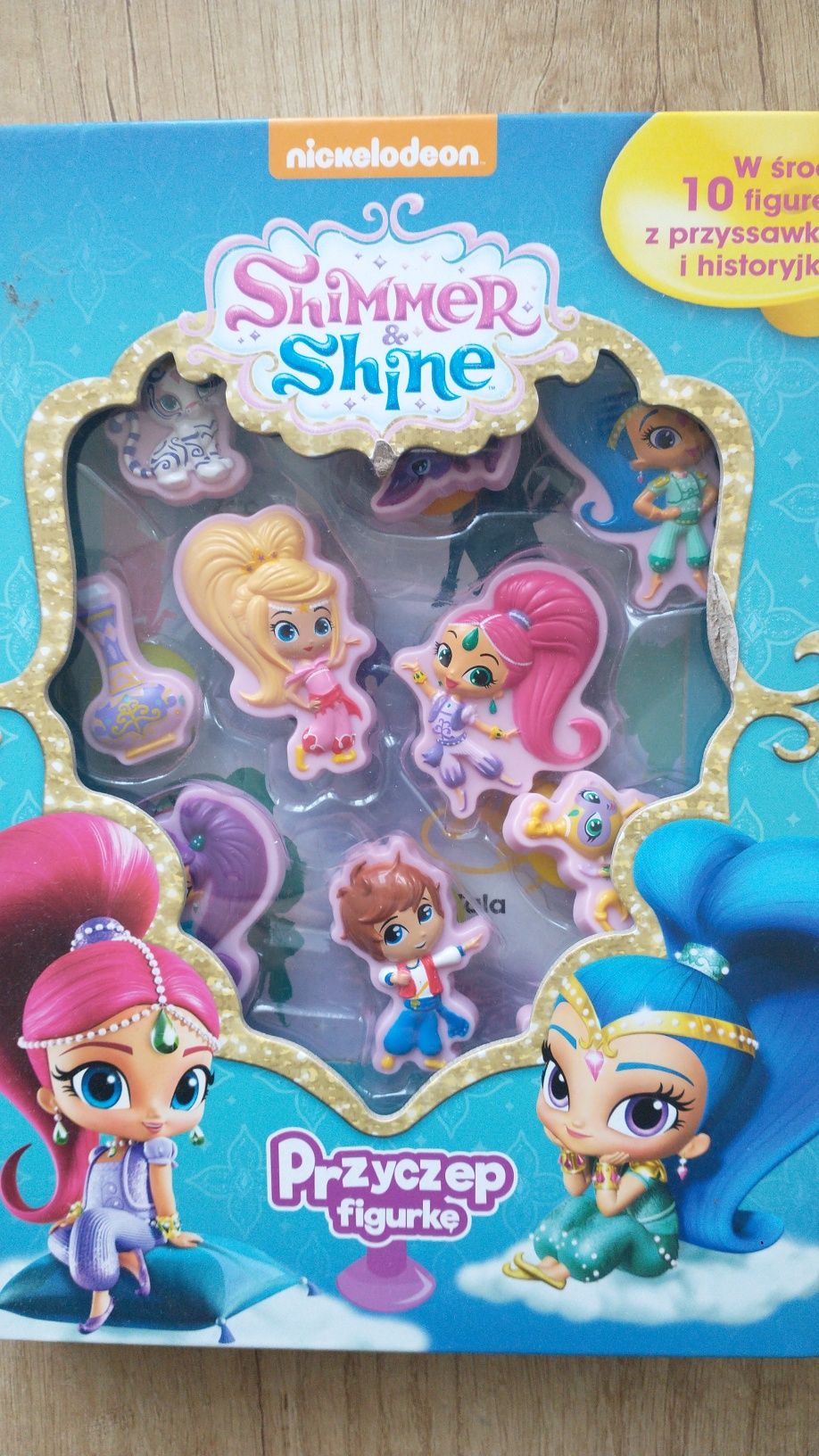 Shimmer i Shine figurki z przyssawkami i historyjka