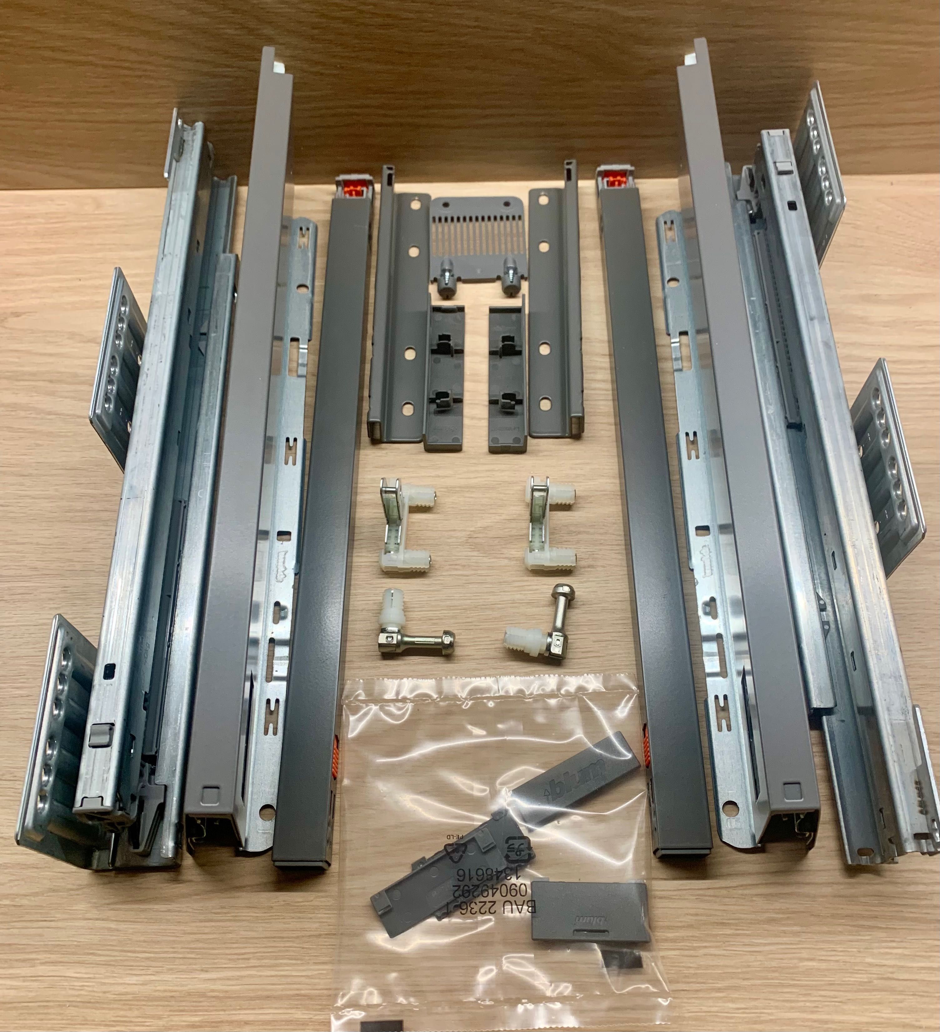 BLUM Szuflada MERIVOBOX 350 mm,antracyt-2 kompleta