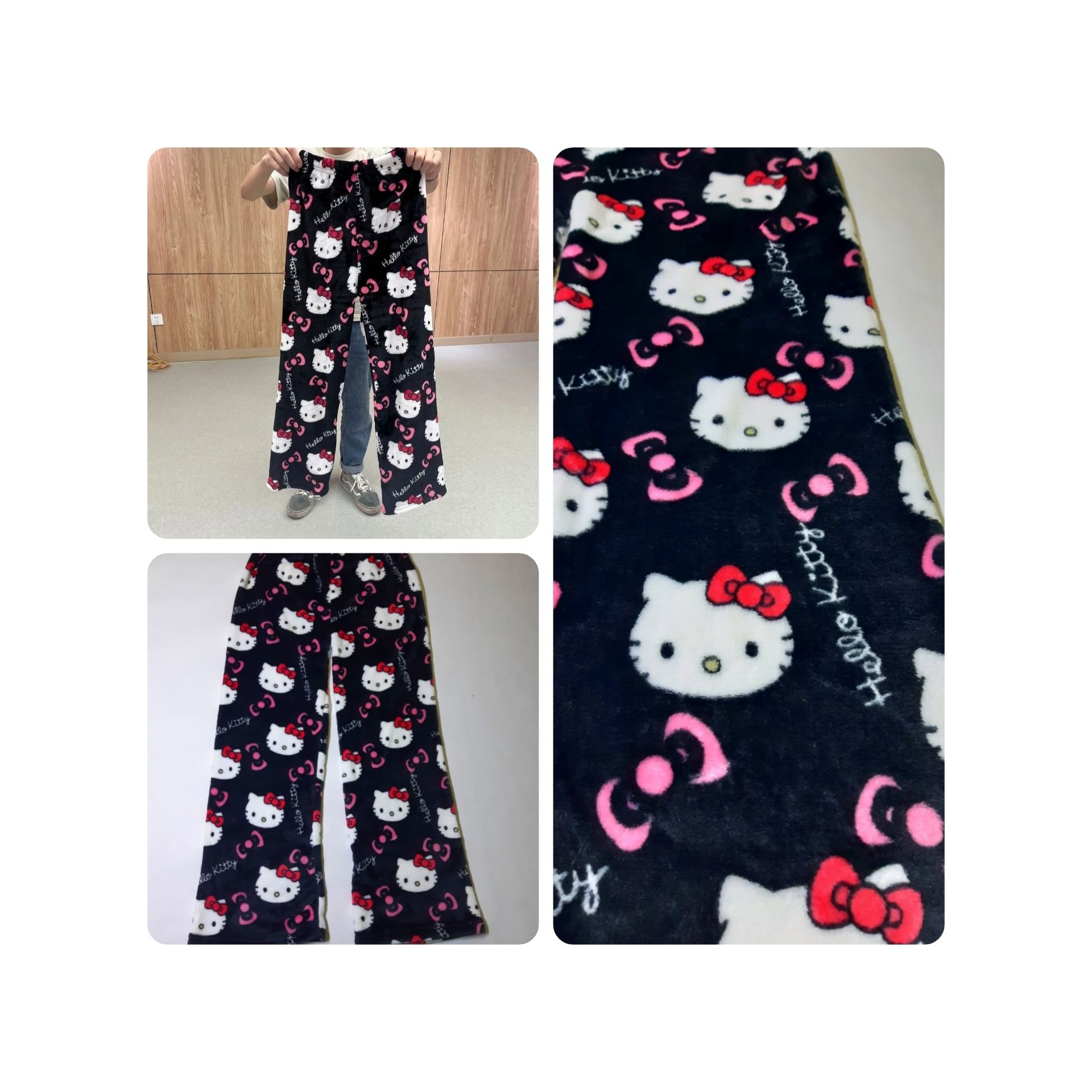 Nowe HELLO KITTY Spodnie pluszowe Oryginalne