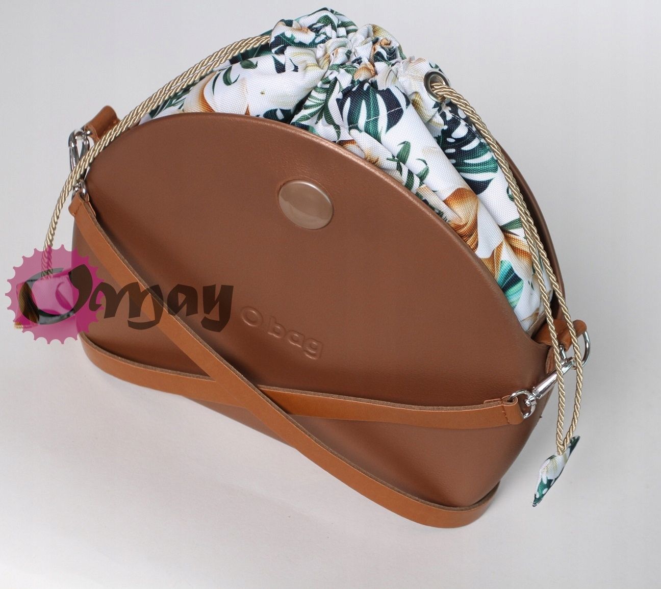 organizer OBAG MOON LIGHT worek storczyki biszkopt 2 kieszenie OMAY