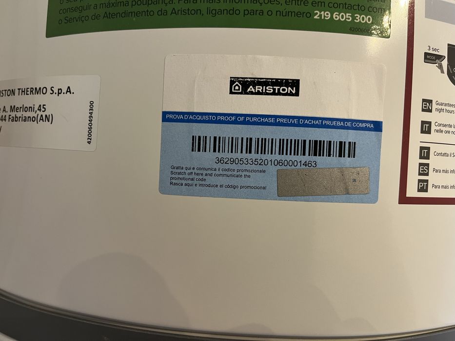 Termoacumulador Ariston Lydos Hybrid 100