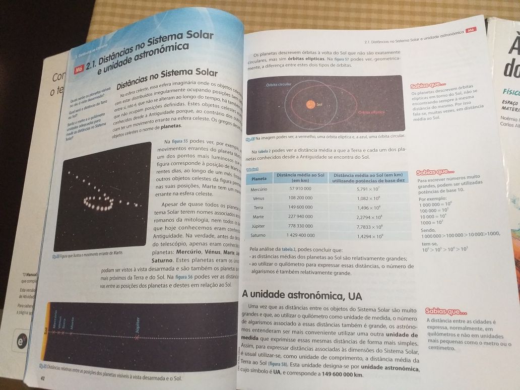 Manuais e CA 7 ano: A Descoberta do Planeta Azul de Fisico-Quimica