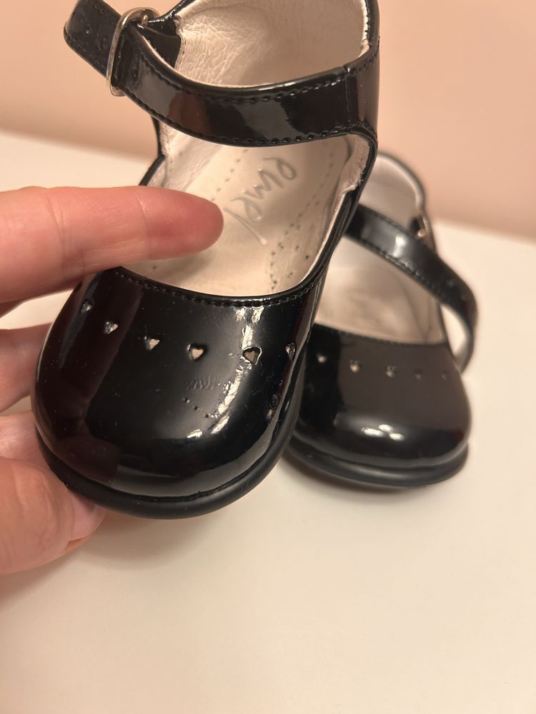 Buty emel 18 czarne lakierki wesele impreza