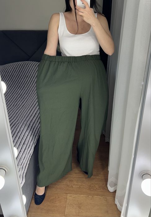 4хл штани брюки палаццо широкі на резинці батал великий розмір 54 56