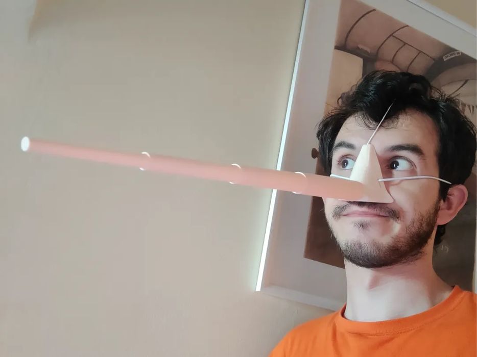 Nariz de Pinóquio Telescópico