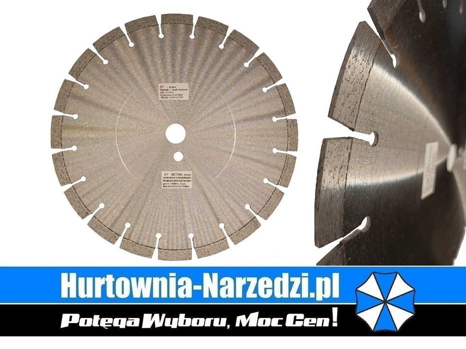 100m/s Tarcza diamentowa 300mm do betonu granitu  diament 12mm