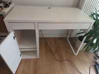 Biurko młodzieżowe Ikea Micke, białe, 105x50 cm bardzo ustawne wygodne