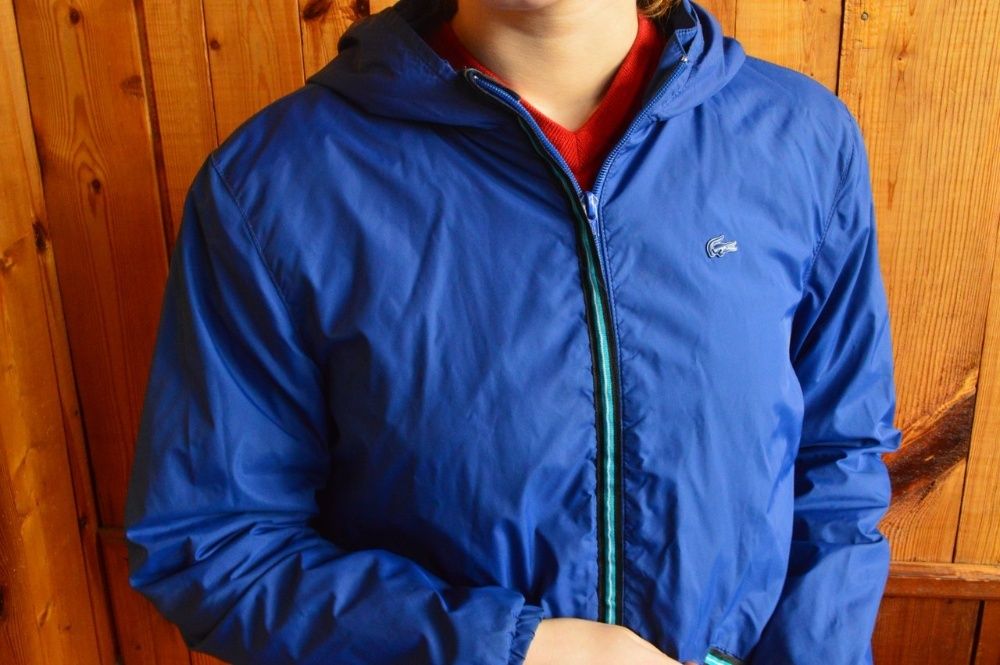 Lacoste женская синяя ветровка ,куртка лакост